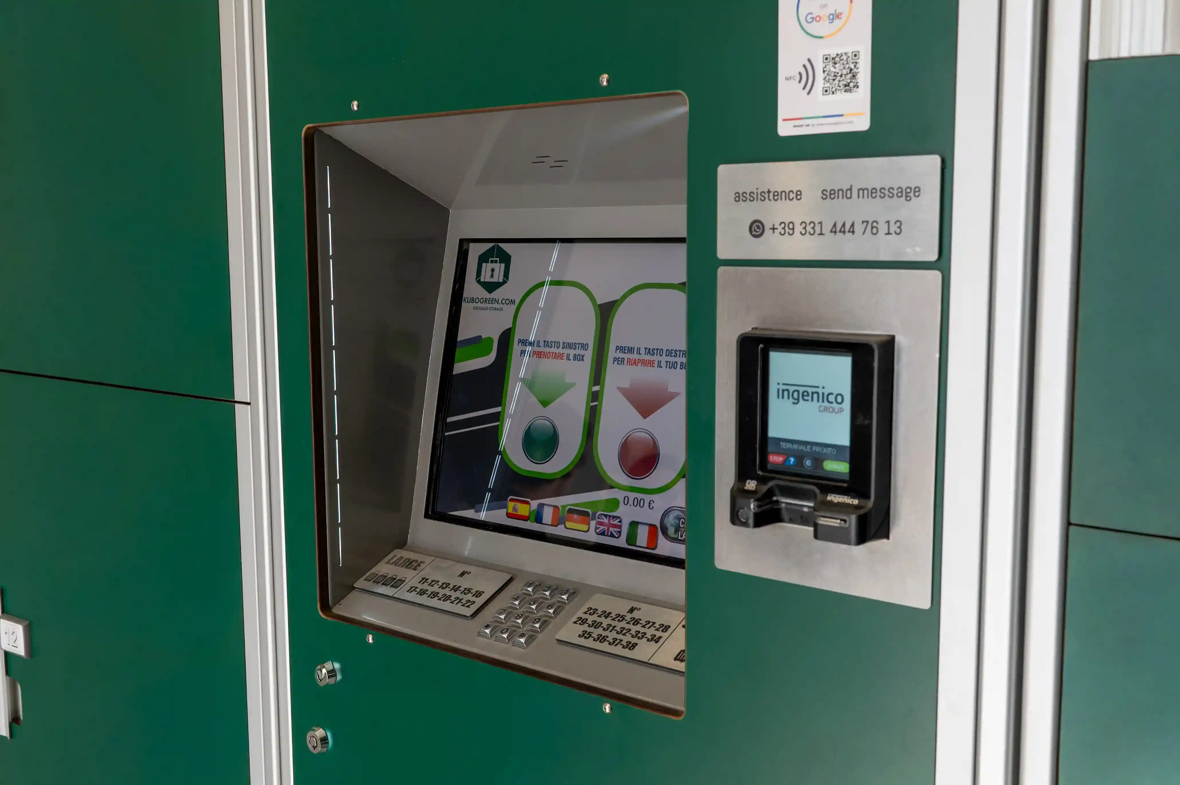 Pannello di controllo self-service Kubogreen