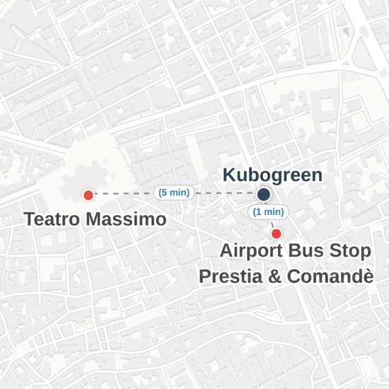 Mappa KUBOGREEN Palermo